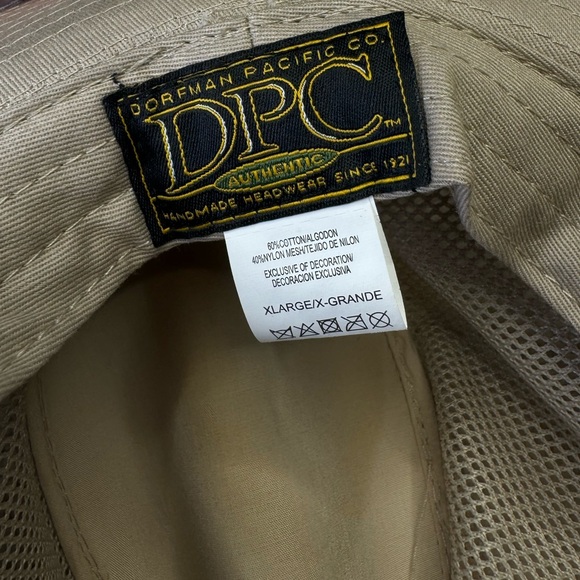 NWT - DPC Mens Hat Outdoors Solarweave Treated Cotton XL UV Protection Camel/Tan - Picture 6 of 6